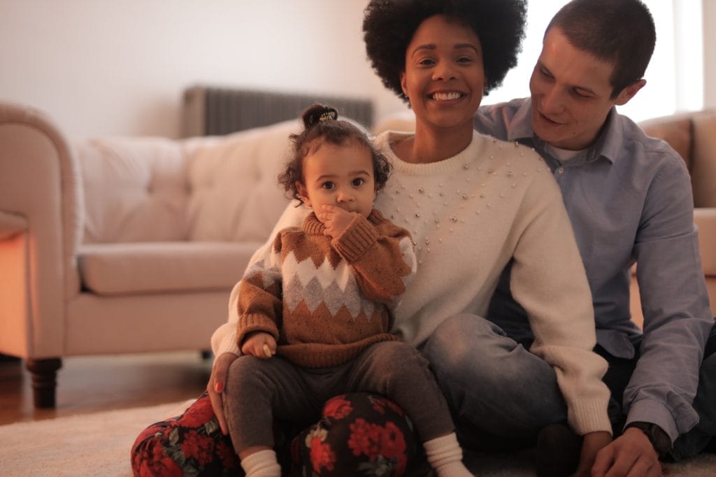 Young family with child