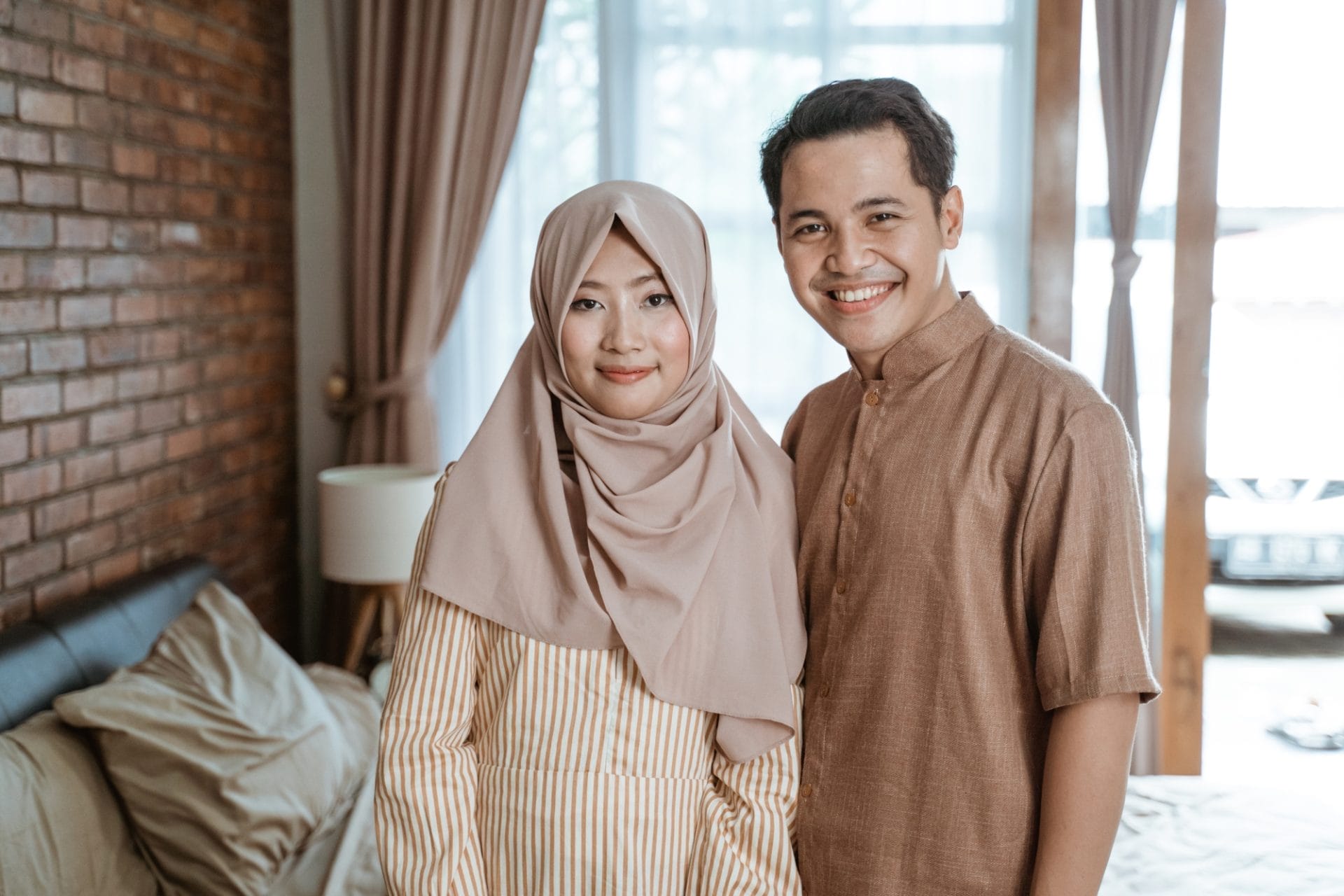 Young couple in a home