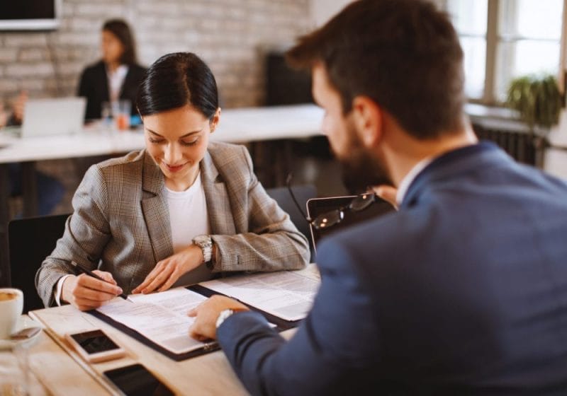 Solicitor advising on contracts